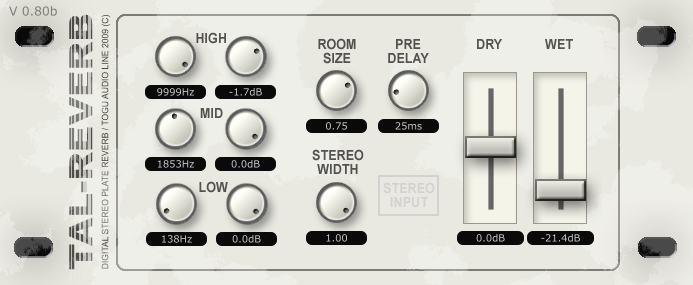 Free reverb plugin